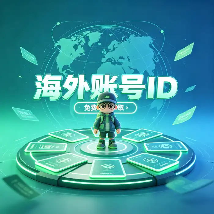 美区id账号、apple id 登陆、海外id与账号安全管理的视觉示意图